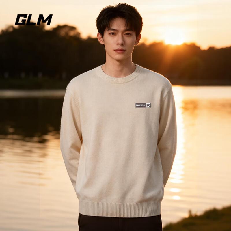 GLM Men's Winter Warm Round Neck Knit Sweater