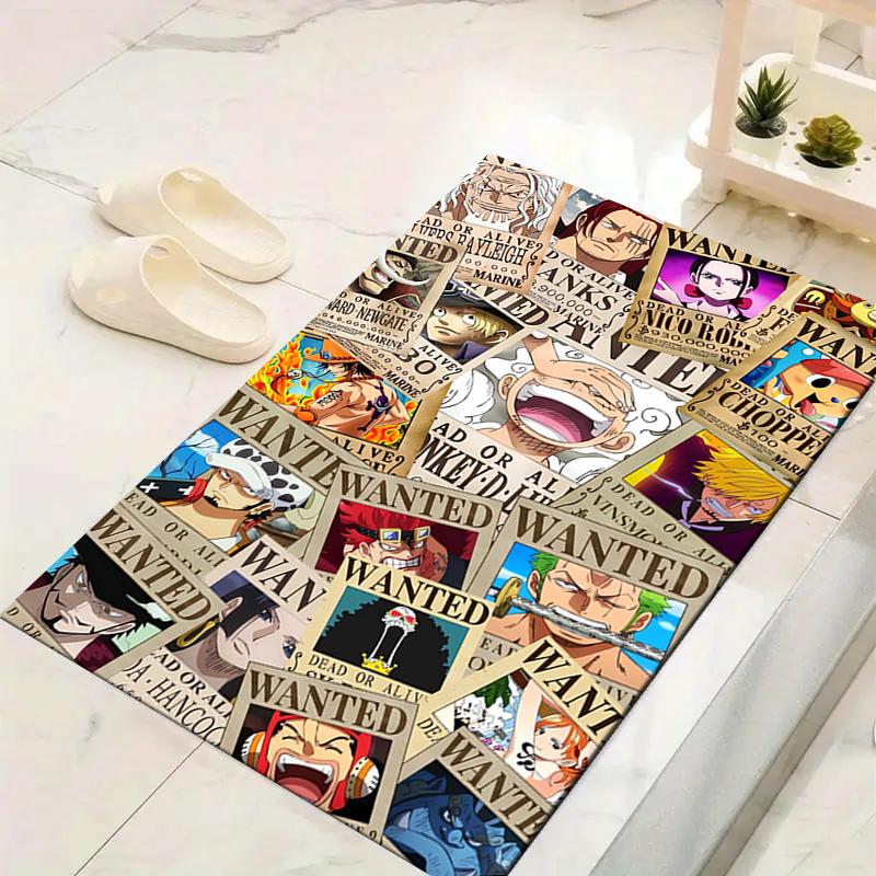1Pc One Piece Posters Rug Office Carpet Indoor Outdoor Doormat Nonslip Soft Comfortable Living Christmas Halloween Xmas Gift D924124