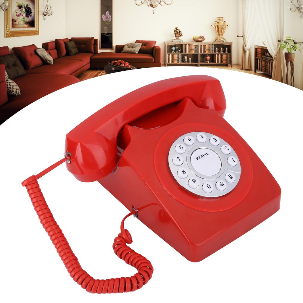 Европейский винтажный многофункциональный телефон для дома, звонки высокой четкости, большие четкие кнопки