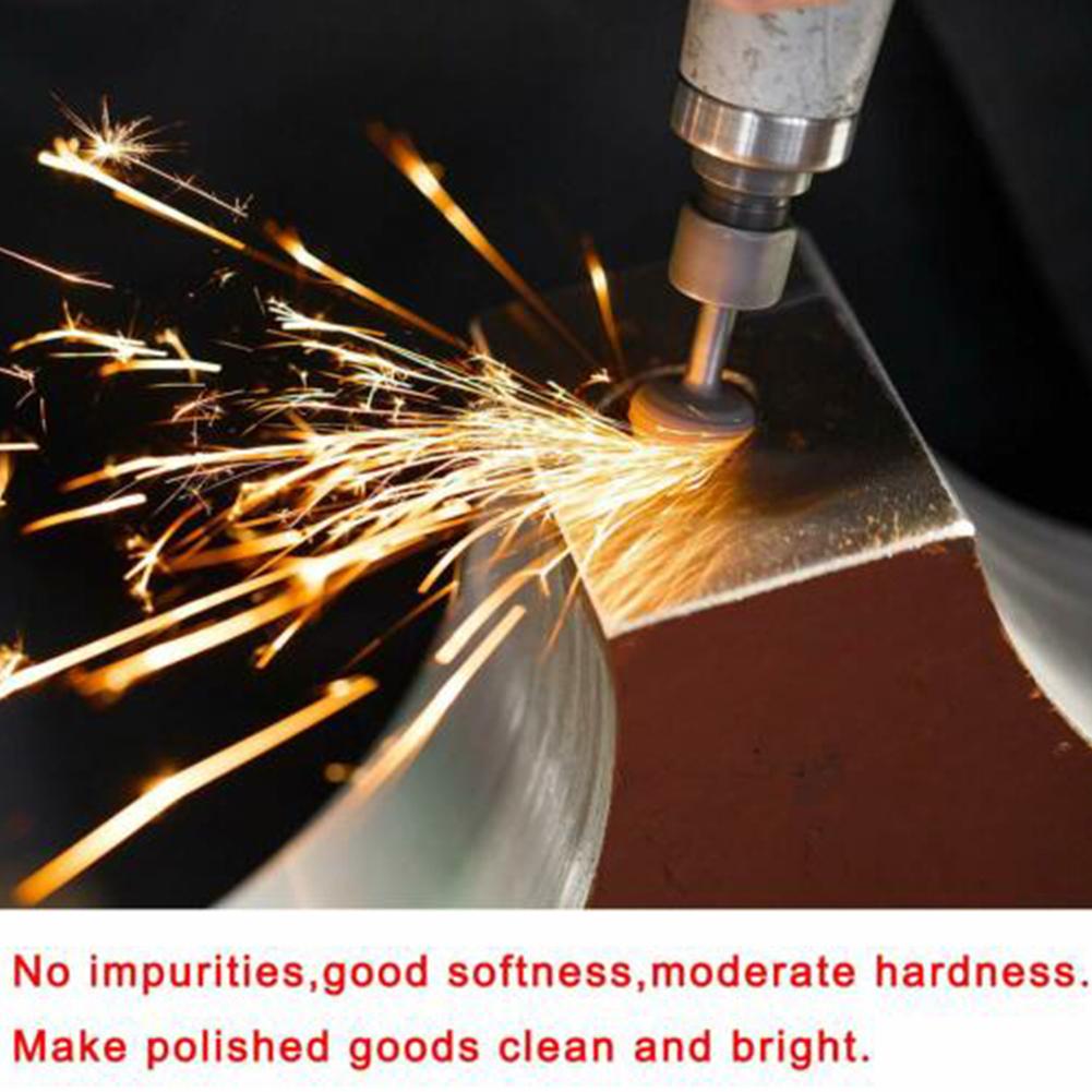 Абразивный камень с плоской головкой, цилиндрический, оранжевый