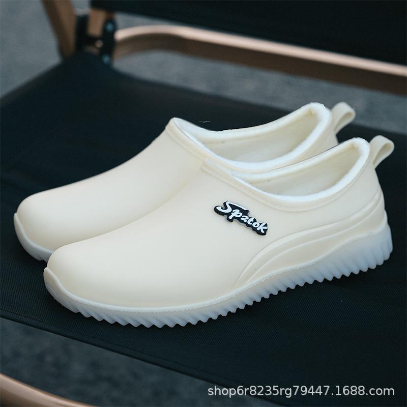 New Shallow Mouth Four-season Rain Shoes Women's Short Tube Non-slip Waterproof Shoes Low-top Work Rubber Shoes
