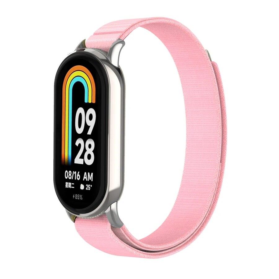 Для Mi Band 8 ремешок нейлоновая петля сменный браслет для Xiaomi Mi Band 8 умные часы браслет Correa дышащий ремешок