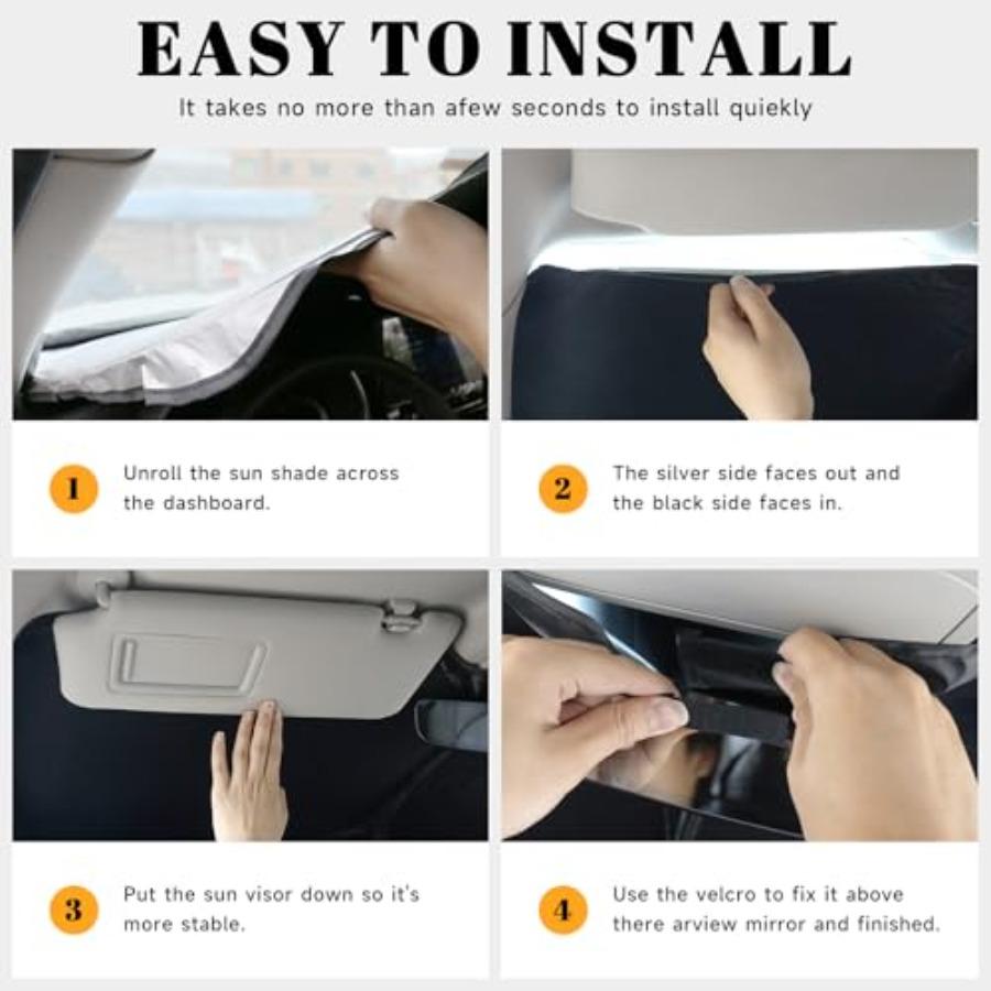 Car Windshield Sun Shade 2026 Accessories OEM Design Reflective Foldable Heat Insulation Sunshade Ultimate Protection