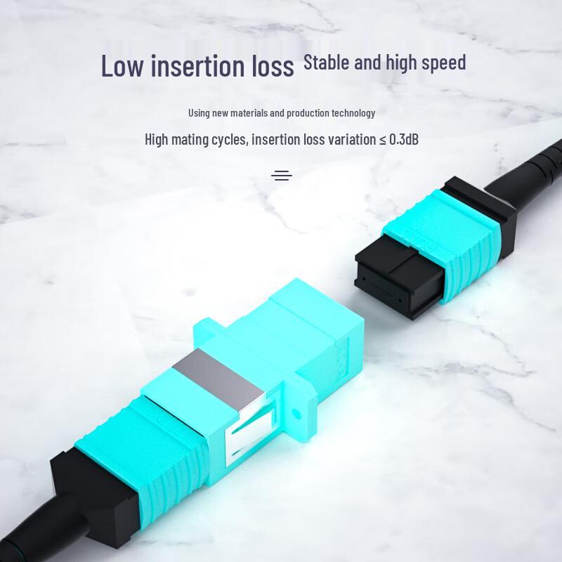 Baisende MPO-MPO OM3 8-Core Fiber Optic Patch Cable