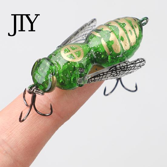 Freshwater Fishing Lure 5G/4.8CM Bionic Wasp Topwater Lure, Floating Hard Hornet with Acoustic Fake Insect Bait Noise Steel Ball, Artificial