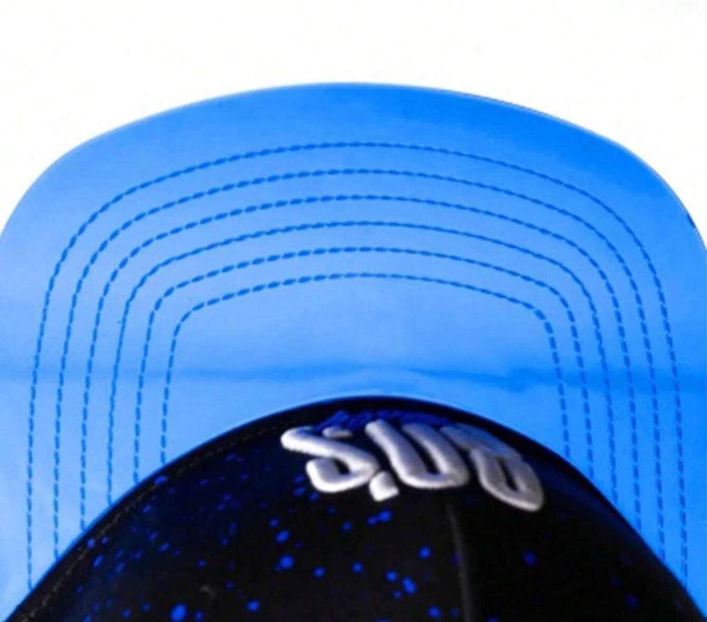 Sproutsy Men's Retro 80s Cap, Cute and Cool, Unisex, Street Style, Popular Flat Visor (Blue)