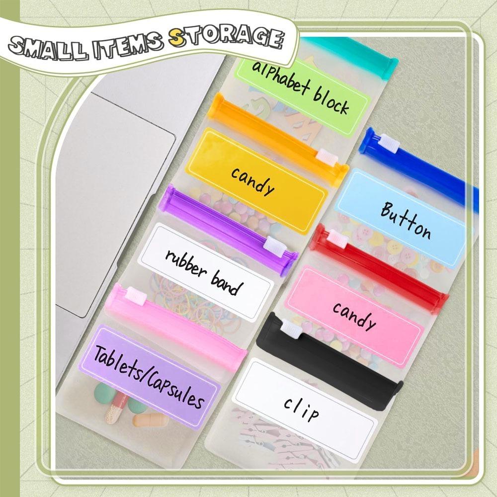 1/7/28pcs Translucent Pill Pouch With Zippered Pill Pouch Set Portable Pill Container Travel