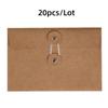 20pcs Retro Kraft Paper Envelopes European Style Simple Archive Bag  Mailers Set
