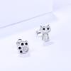 Серьги-гвоздики из стерлингового серебра 925 пробы, женские супер милые кошачьи асимметричные серьги с кошачьими когтями