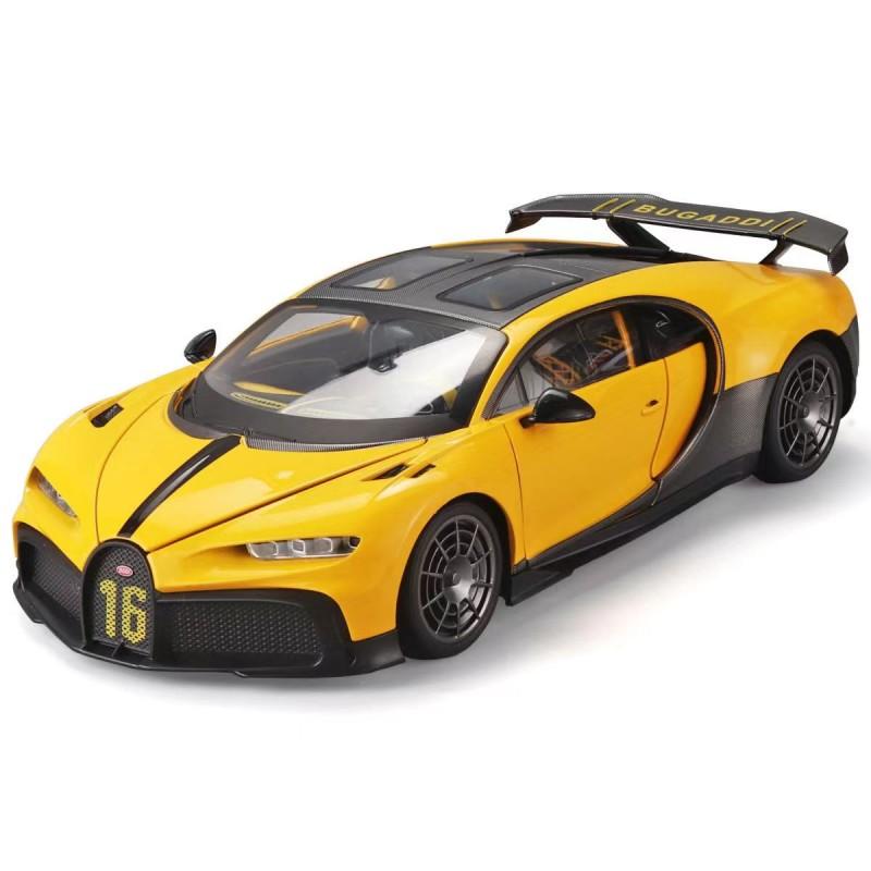 1/18 Суперкар Bugatti Chiron Сплав Литой Игрушка Масштабная Модель Автомобиля Звук и Свет Миниатюрный Транспорт Детская Игрушка Коллекция Декоративный Подарок