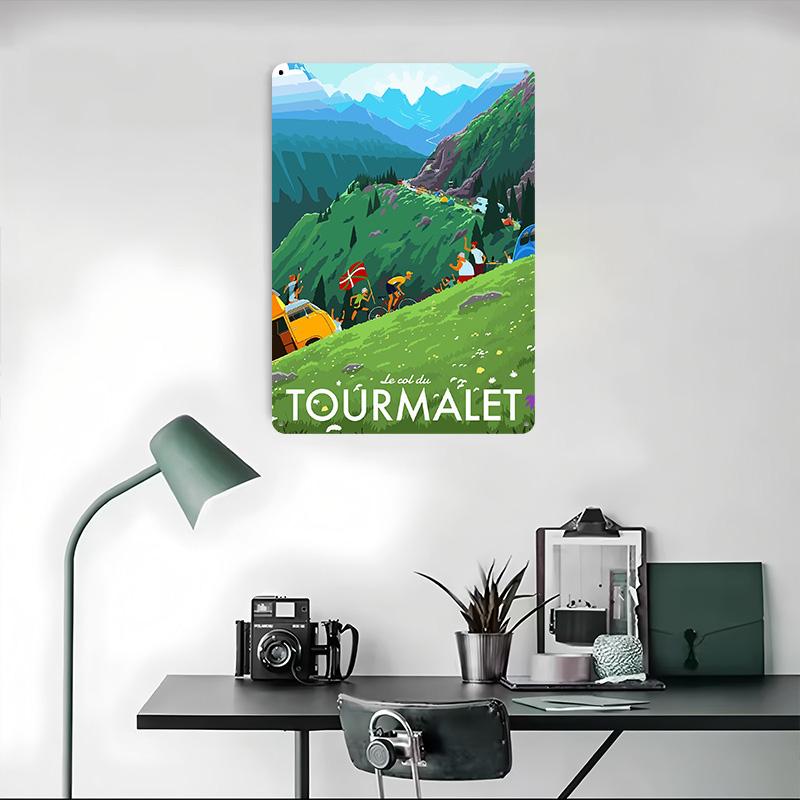 Travel to Tourmalet Tinplate Poster Customized Wall Art Vintage Metal Signs Retro Tin Plaque for Home Decor Accessories House