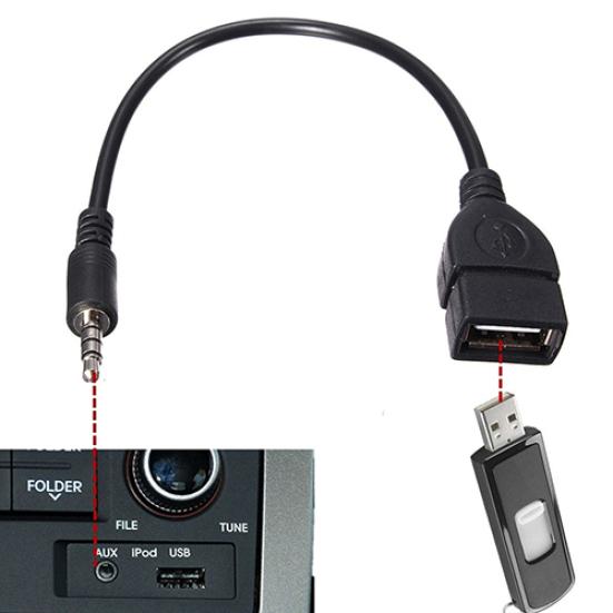 3,5 мм штекер аудио USB 2 тип AUX-вход гнездо к A гнездо OTG кабель-конвертер