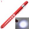 Led Flashlight Work Light First Aid Pen Light Torch Lamp Pupil Gauge Measurement