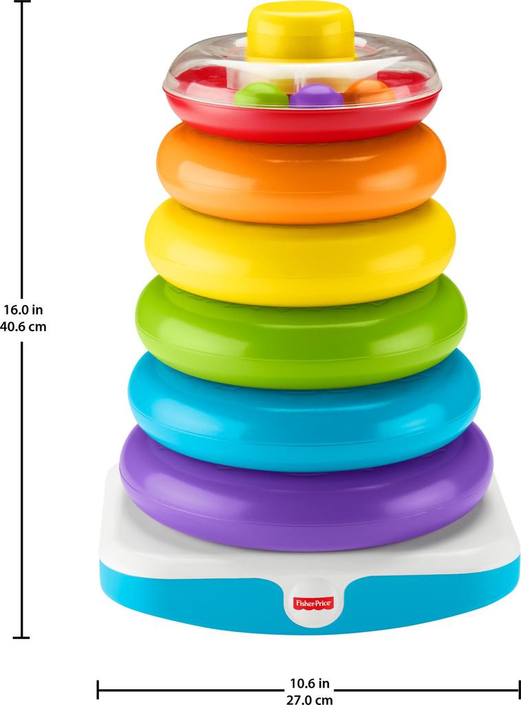Jumbo Swinging Baby Educational Toy for Ages 1 and GJW15 Fisher-Price Tower, Toy, Up, Colorful,