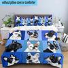 French Bulldog 3pcs Bedding,Including 1pc Duvet Cover And 2pcs Pillowcases Perfect for Christmas,Ideal for Bedroom, Dormitory