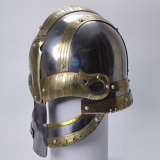 Vendal Mendulsaa Sca Larp , Viking Helmet, Medieval Templar Knight Crusader Armor, Viking Lerp Warrior Helmet, Steel  Brass Helmet