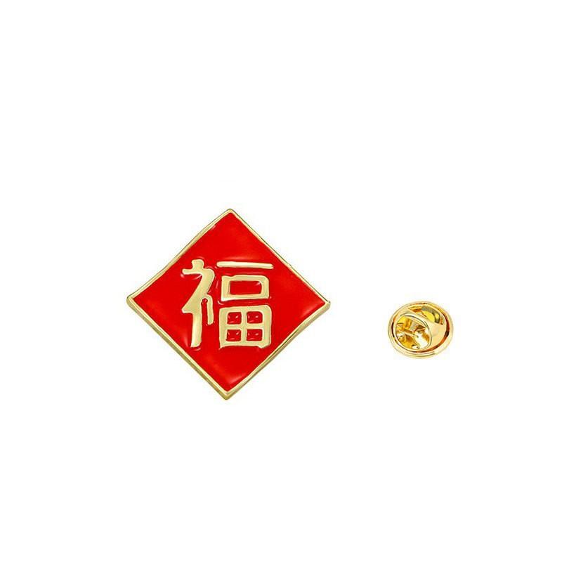 Zinc Alloy Enamel Dropping Brooch, Cute Cartoon Lucky Panda Snake Pattern 2025 Year of the Snake, New Year Festival Decorative Lapel Pin Badge