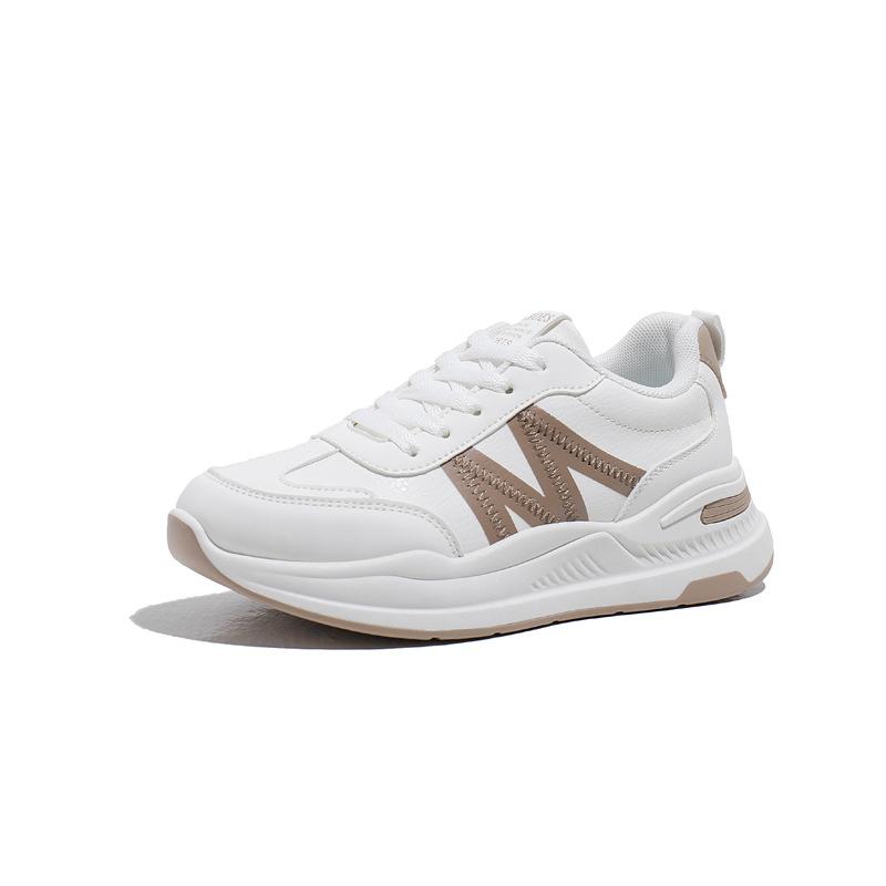 2025 весна маленькие белые туфли новая корейская версия женские студенческие туфли на платформе с увеличенным каблуком спортивная обувь повседневная уличная обувь K903