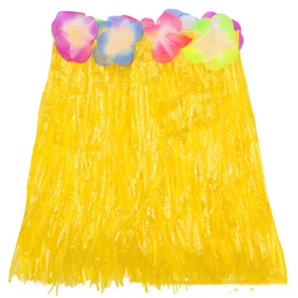 30 см гавайская карнавальная вечеринка детская юбка из травы летняя пляжная вечеринка украшения Aloha Luau наряд тропические гавайские украшения на день рождения