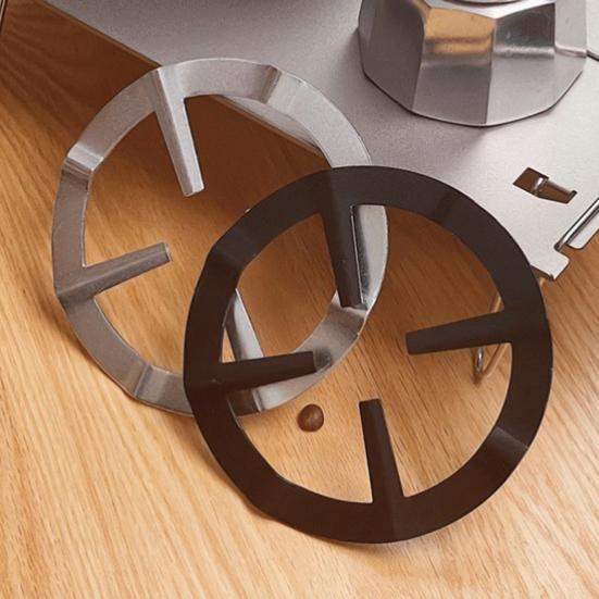 Подставка для кофейника мокко, противоскользящая жаропрочная подставка для кофейника мокко из алюминиевого сплава, стабильная и надежная подставка для кофейника мокко