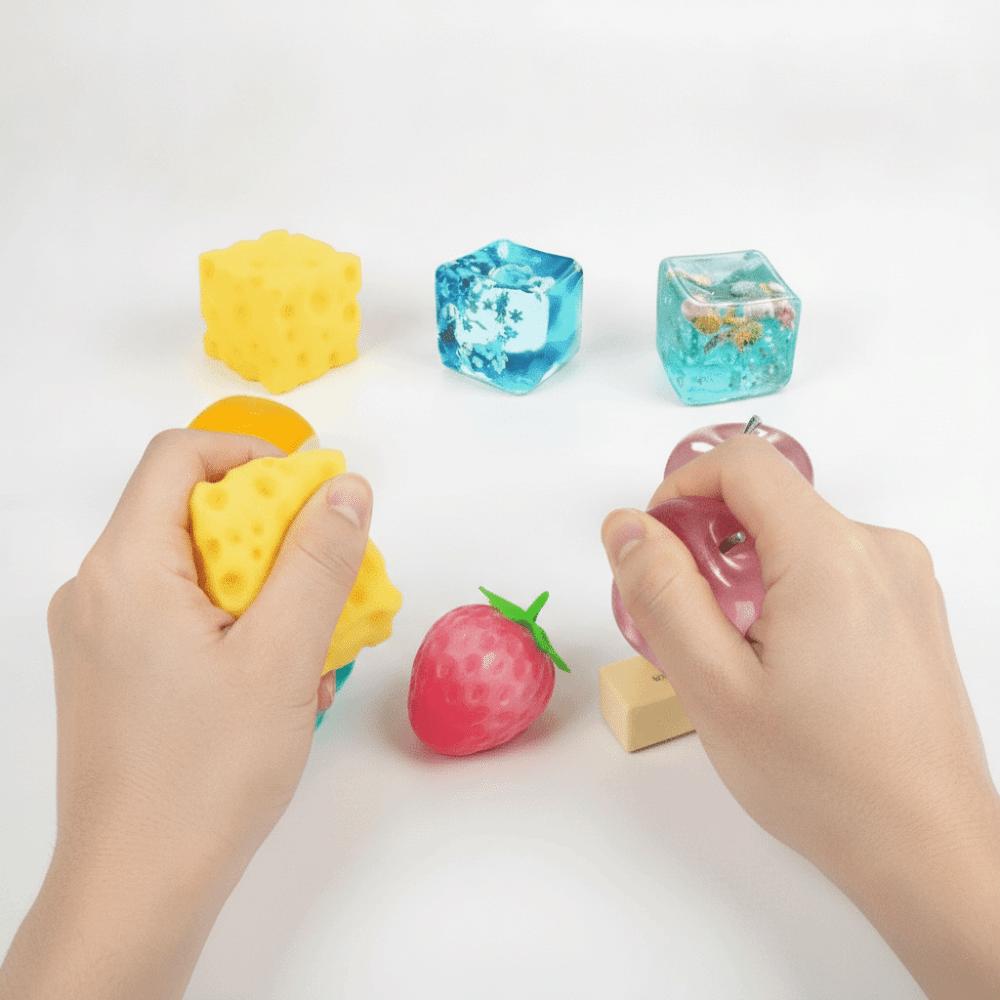 Random Color Butter Squishy Toy Butter Cheese Fidget Toy Bread Sensory Fidget Toy Pinching Fun