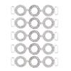 5pcs Rhinestone Bikini Connectors 3 Circle Shapes Sparkling Glass Rhinestones Connection Buckle for