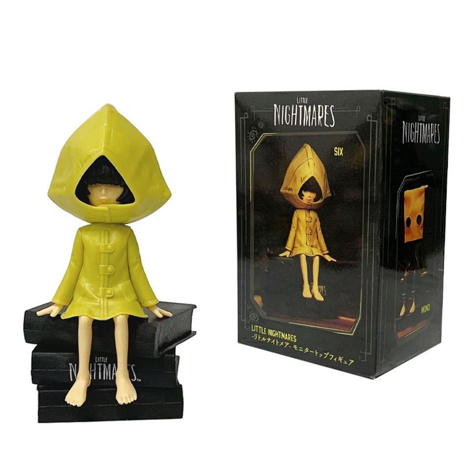 12 см Аниме Игровой Little Nightmares Фигурка Моно Картонный Головной Убор Хоррор Игра Шесть Модель Игрушка Кукла Положение Стоя Фигурка Действия ПВХ