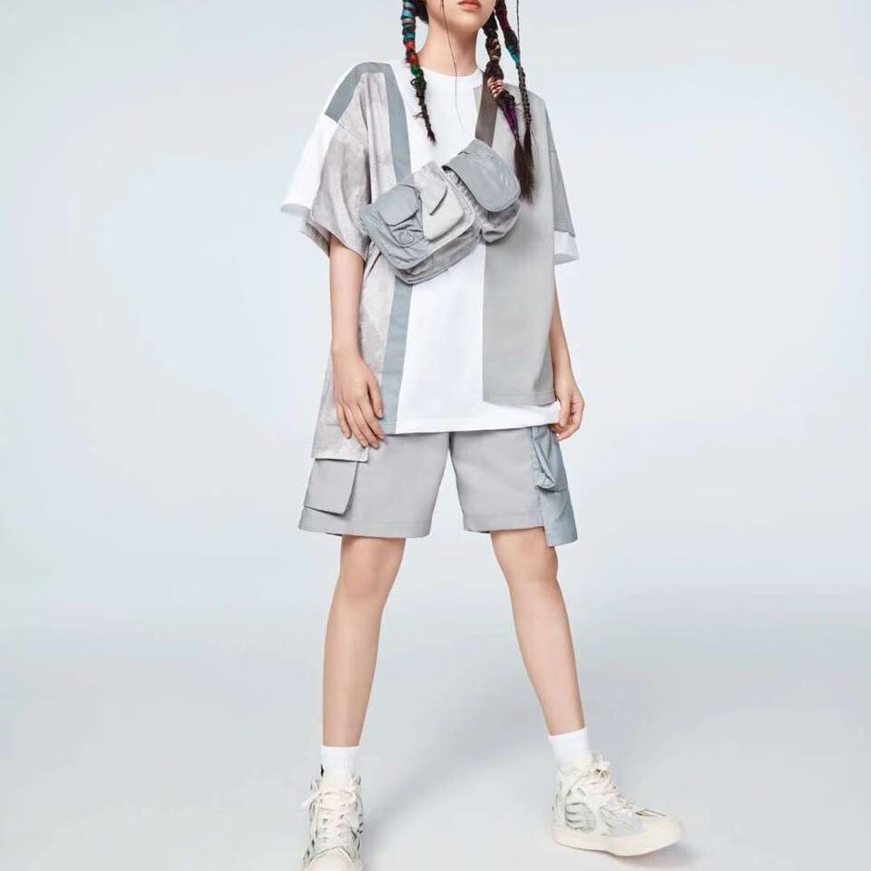 Converse X FCW Регулируемая сумка через плечо на молнии из нейлона, поясная сумка, унисекс, серая 10020821-A01