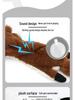 Plush Leather Squirrel Dog Toy with Sound for Teething and Self-Play