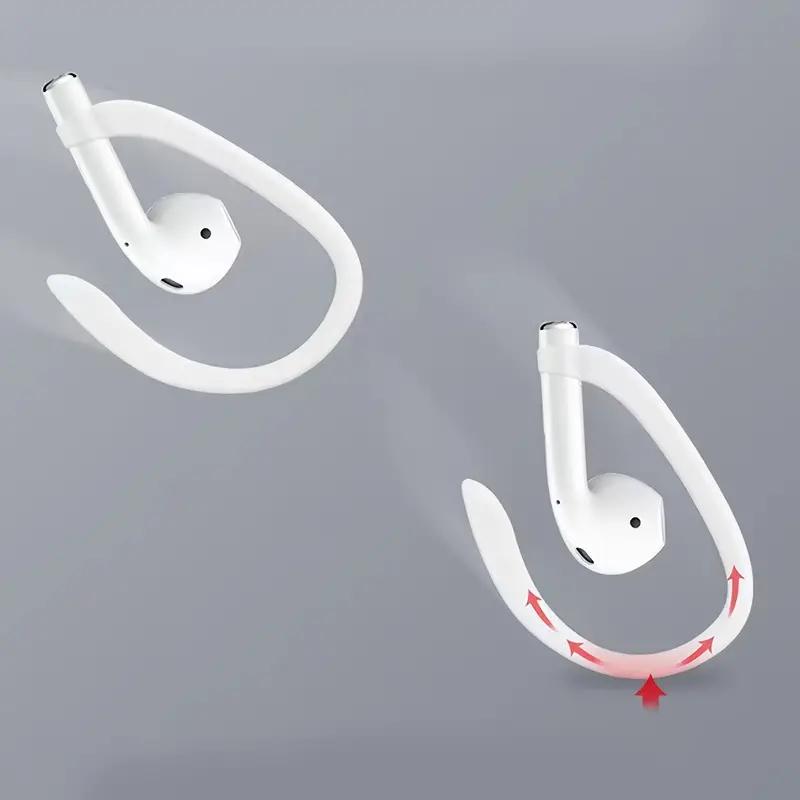 Пара не теряющихся заушных крючков для наушников Apple для Airpods, профессиональные противоскользящие силиконовые насадки для наушников, без наушников
