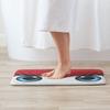 Cute Girl Eyes Print Welcome Door Mat Funny Non Slip Indoor Front Entrance Floor Mat Soft Flannel Rug for Bathroom Kitchen Porch
