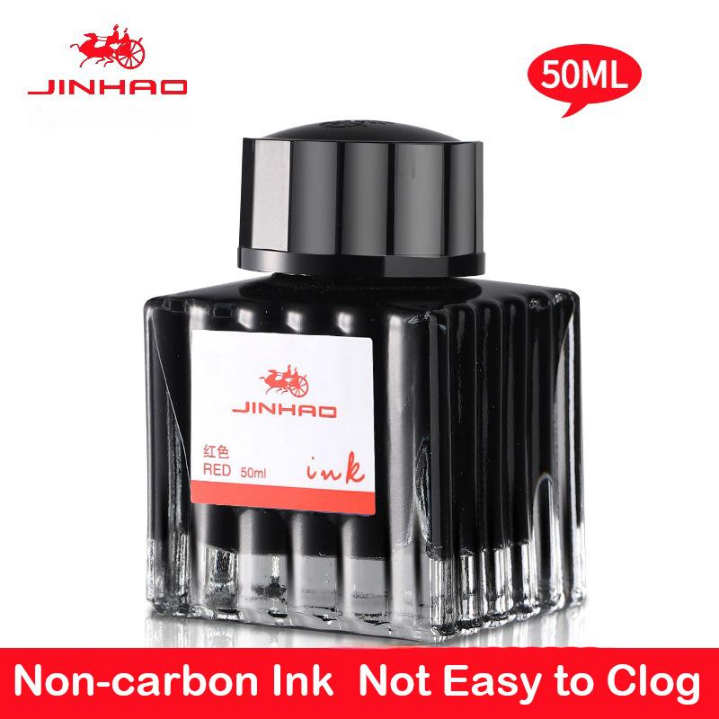 JINHAO 30/50/100мл Неуглеродимые Чернила для Перьевых Ручек Картриджи Заправка Чернила в Стеклянных Флаконах Перьевая Ручка Офисные Школьные Принадлежности Канцелярские Товары