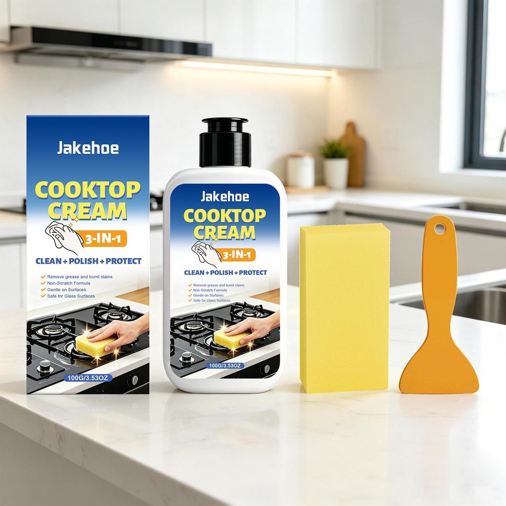Средство для чистки кухонной плиты | Быстродействующая формула удаляет жир и остатки пищи для ежедневного использования дома