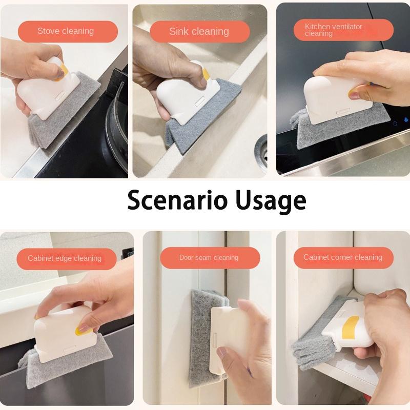 Щетка для чистки окон, канавка для подоконника, тупиковая щетка для шкафа, съемная щетка для дома, многофункциональные инструменты для чистки