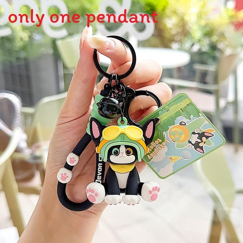 Брелок Пилот Кот Немецкий Дизайн С Колокольчиком Для Ключей От Машины И Детский Подарок