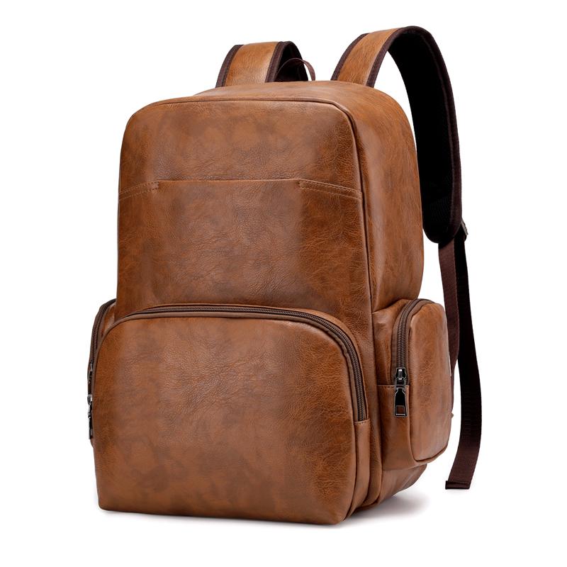 Высококачественный мужской рюкзак из искусственной кожи для подростков, дорожный рюкзак, школьная сумка, мужская деловая сумка для ноутбука