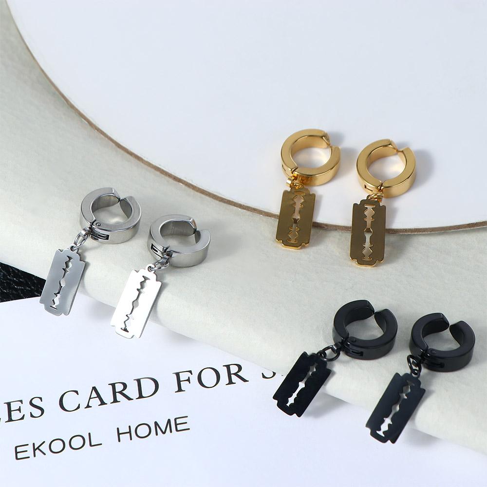 Стальная подвеска полая женские серьги-гвоздики серьги-клипсы серьги-капли корейские серьги-подвески