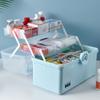 Large Capacity Emergency Box Dust-proof Tackle Box Desktop Storage