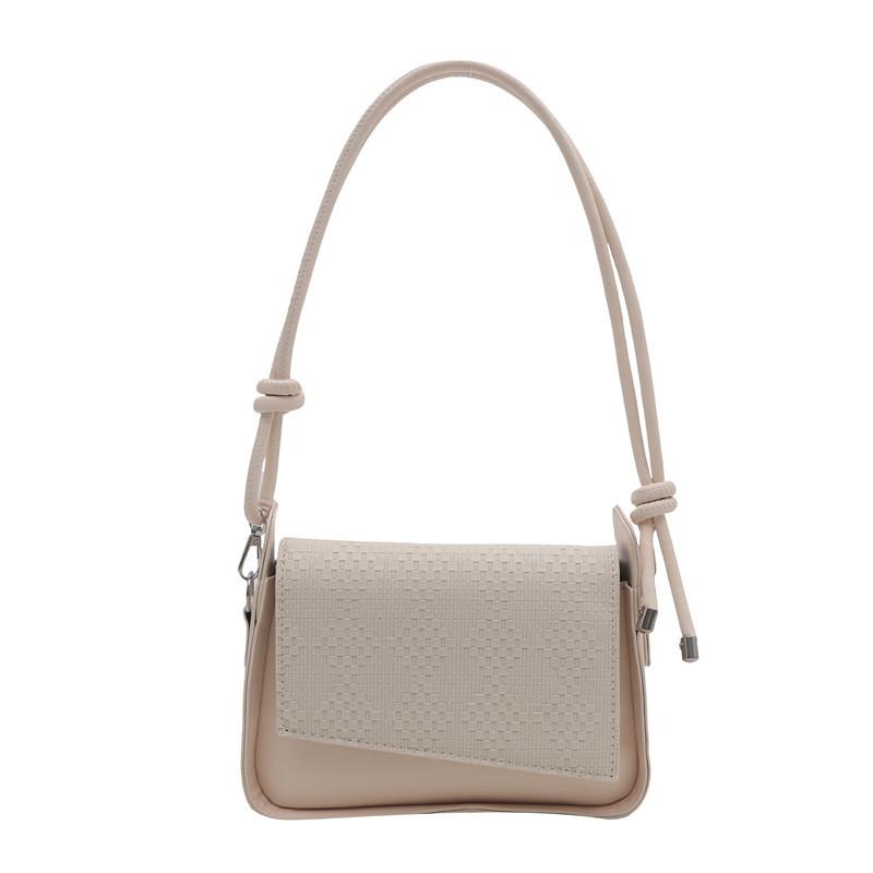 Small Sophisticated Square Tote Bag For Women With Textured Design And Pocket Phone