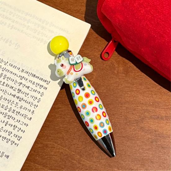 Креативная шариковая ручка Плавное письмо Скручивающаяся ручка-кегля Дофаминовые яркие цвета Ручка Веселая