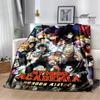 My Hero Academia Cartoon Printed Blanket Warm Flannel Blankets Soft and Comfortable Blanket Home Travel Blanket Birthday Gift