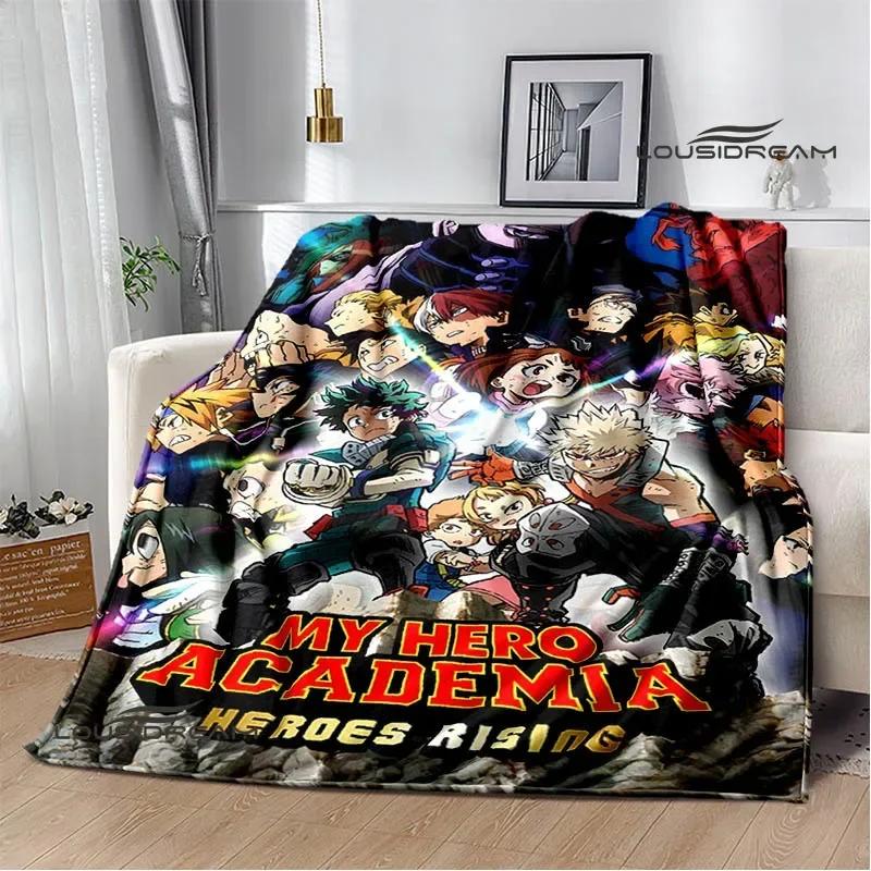My Hero Academia Cartoon Printed Blanket Warm Flannel Blankets Soft and Comfortable Blanket Home Travel Blanket Birthday Gift
