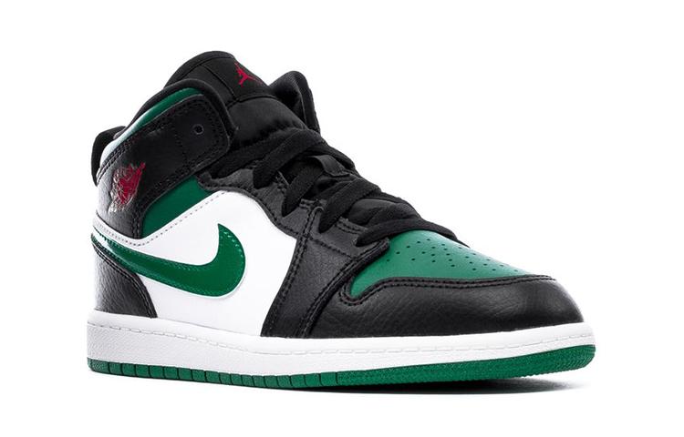 Jordan 1 Mid PS Черный Сосново-зеленый 640734-067