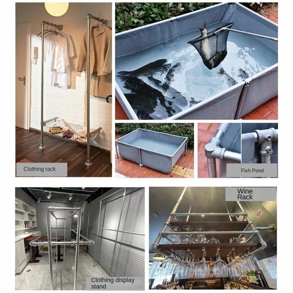 Aluminum Alloy Steel Frame Fasteners 1\2''/3\4" Circular Pipe Connector Pipes