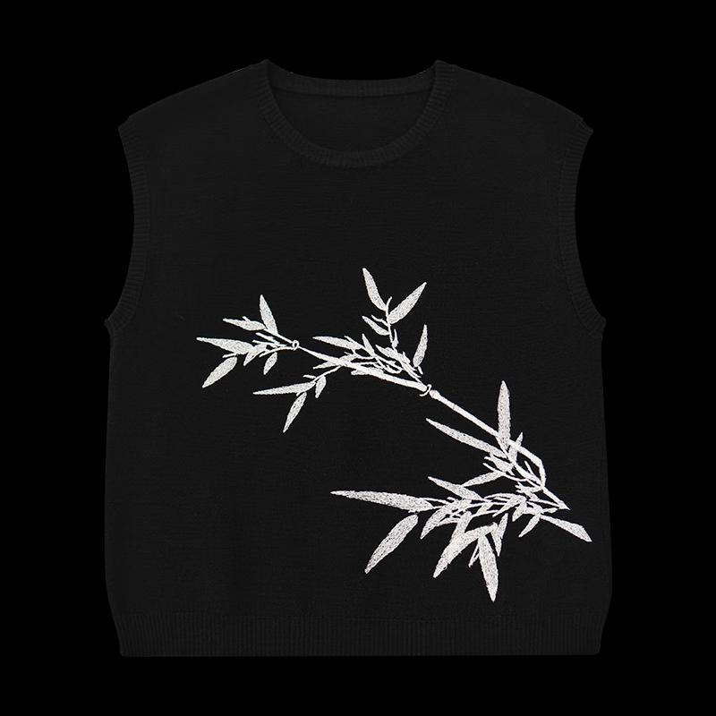 Heco Новый вязаный жилет из овечьей шерсти в китайском стиле