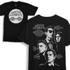 2025 Новая винтажная футболка Arctic Monkeys с коротким рукавом, мужская и женская, свободная, норвежская, Y2k, черная, металл, рок-группа, рукав до локтя
