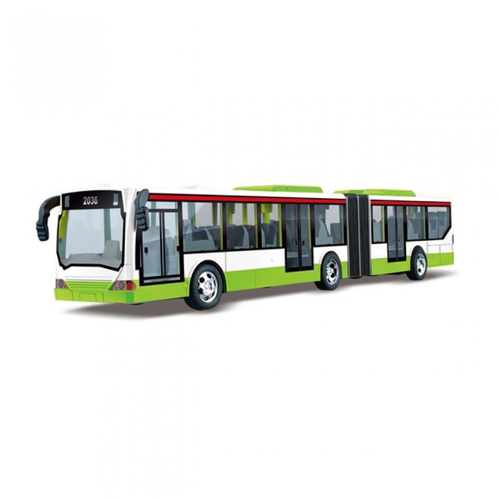 27 МГц Р/У Сочлененный Автобус Белый Зеленый Dk Dy 666 676a G