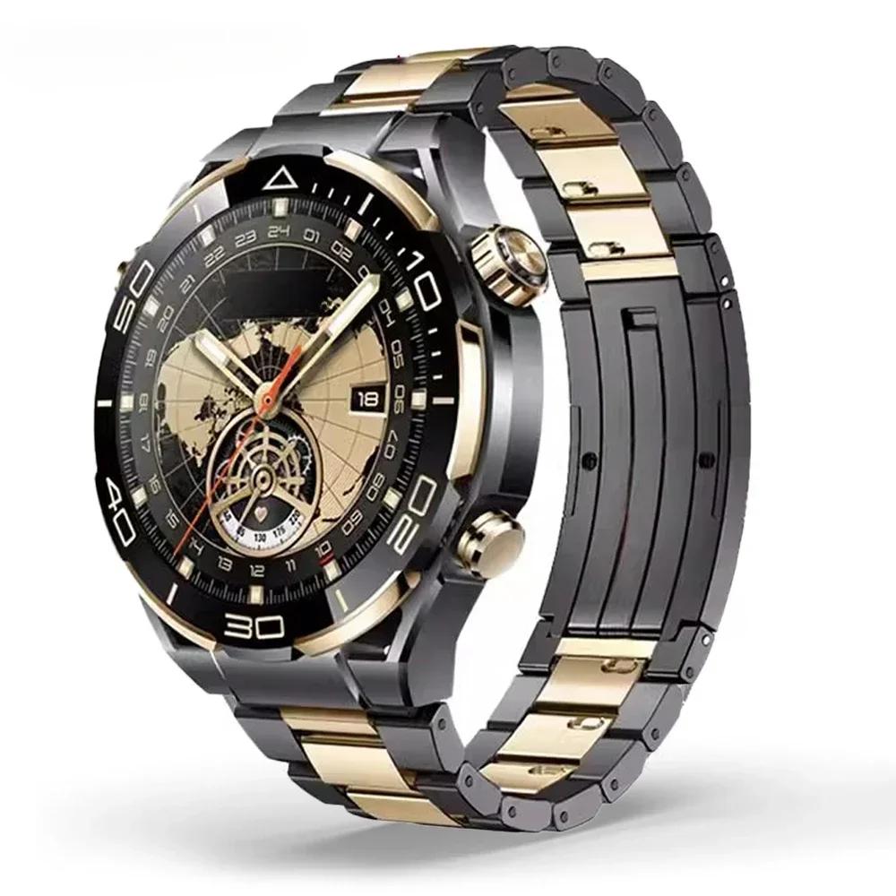 22-миллиметровый титановый ремешок для Huawei Watch 5 46 мм 4 4 Pro, металлический браслет для Huawei Watch GT2 GT3 GT4 GT5 Pro 46 мм