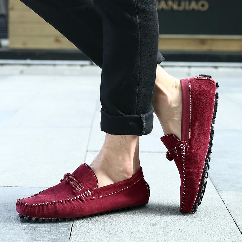 Модная мужская повседневная летняя обувь для активного отдыха 2024 года, модная кожаная обувь, легкая мужская обувь без застежек, мужская, новое поступление, классическая деловая обувь