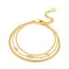 New 925 Silver Exquisite Golden Starry Bracelet Chain Link Women Bracelet Birthday Festival Jewelry Gifts
